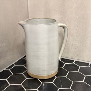 Hearth & Hand with Magnolia Reactive Glazed Stoneware Pitcher in Sour Cream